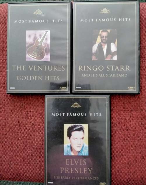 3 x Most Famous Hits DVD`s