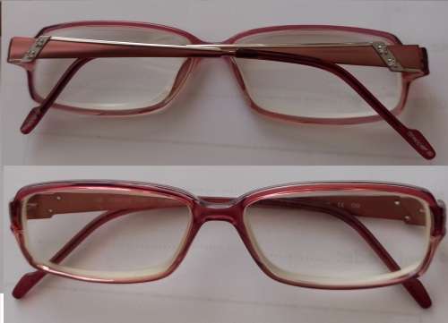Pink Stepper frame and glasses