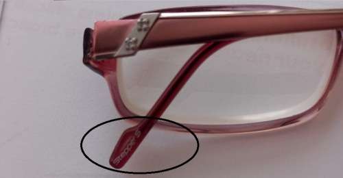 Pink Stepper frame and glasses