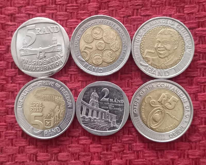 SET OF SOUTH AFRICAN COMMEMORATIVE COINS