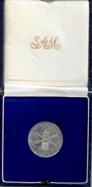 1985 Silver Proof Parliment Anniversary 1Rand In SA Mint Box