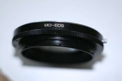 Minolta MD lens to Canon Eos adapter