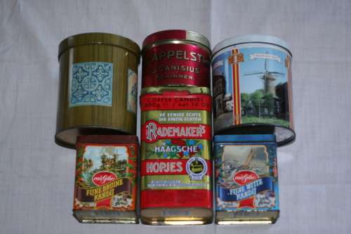 6 Steel Dutch Tins