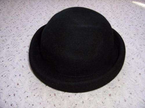 Black Bowler Hat - made in Italy