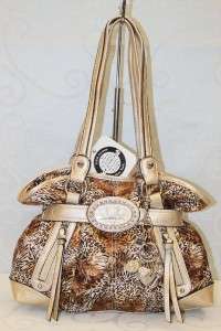 Authentic Kathy Van Zeeland Morning Glory Belt Shopper Leopard