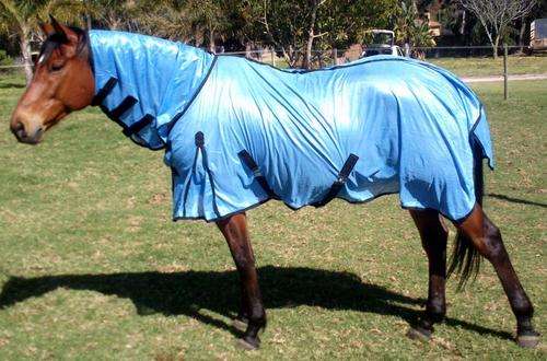 Fly Buster Sheet COMBO Metallic Blue 70 % UV Resistant Super Lightweight Mesh
