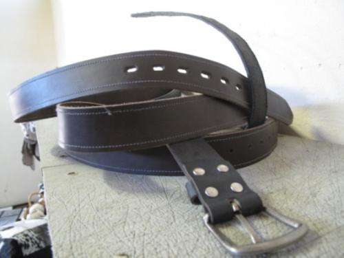 Blue wildebeest leather belts incl delivery