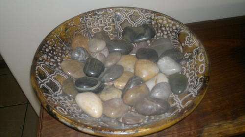 lovely tin destressed bowl