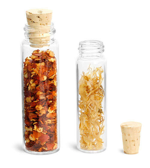 *** FREE SHIPPING*** Glass Vial With Cork for wedding favors or message in the bottle invitation