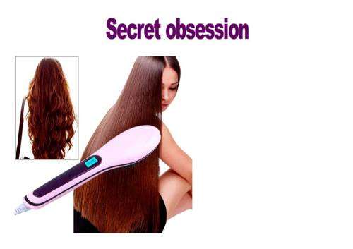 New hair straightener brush. Hair straightener iron