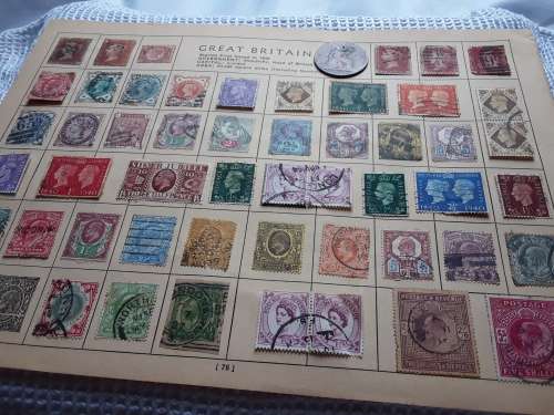 GB. Queen Victoria Stamps & Coin from 1840. Original. Excellent condition