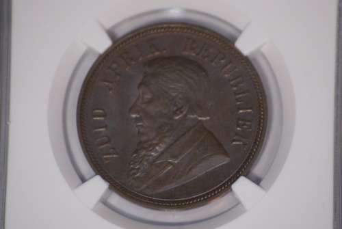 1892 PENNY - AU 58
