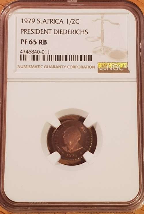 1979 RSA 1/2 cent. NGC PF65RB
