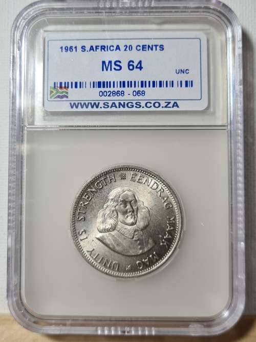1961 MS64 - 20 Cent