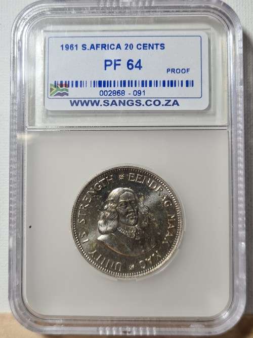 1961 PF64 - 20 Cent