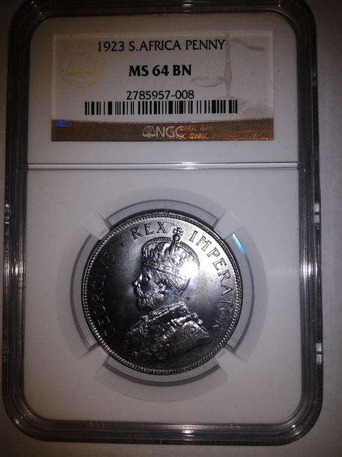 1923 1d - MS64BN