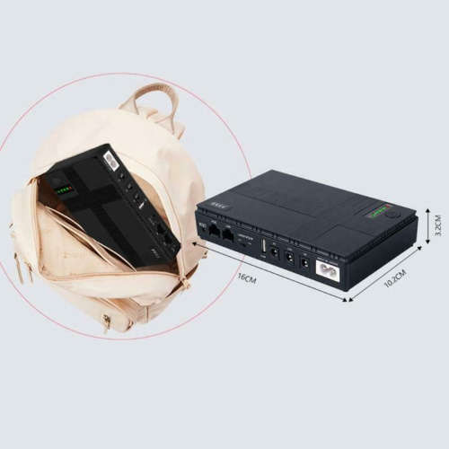 10400 mAh Mini UPS Backup Power Supply