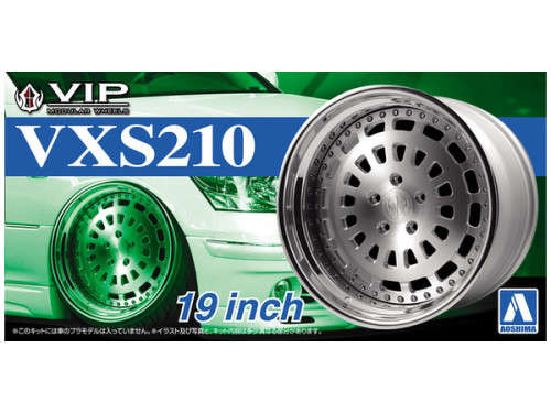 AOSHIMA VIP Modular VX210 model car rim and tyre set 1:24 - 19 Inch