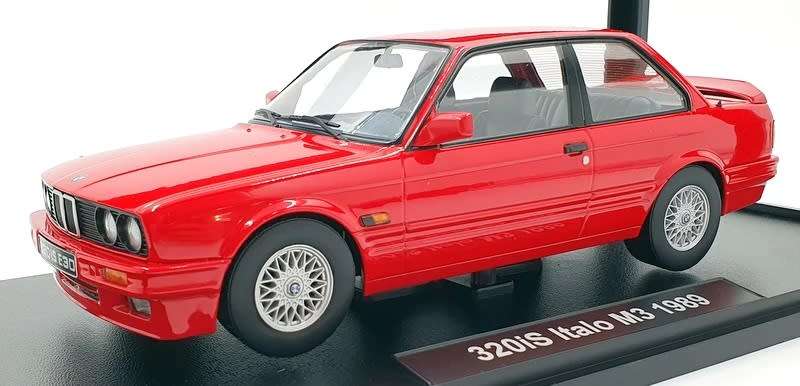 Die cast BMW 320iS (E30 Italo M3) year 1989 Red 1:18 KK-Scale - SA's 325is