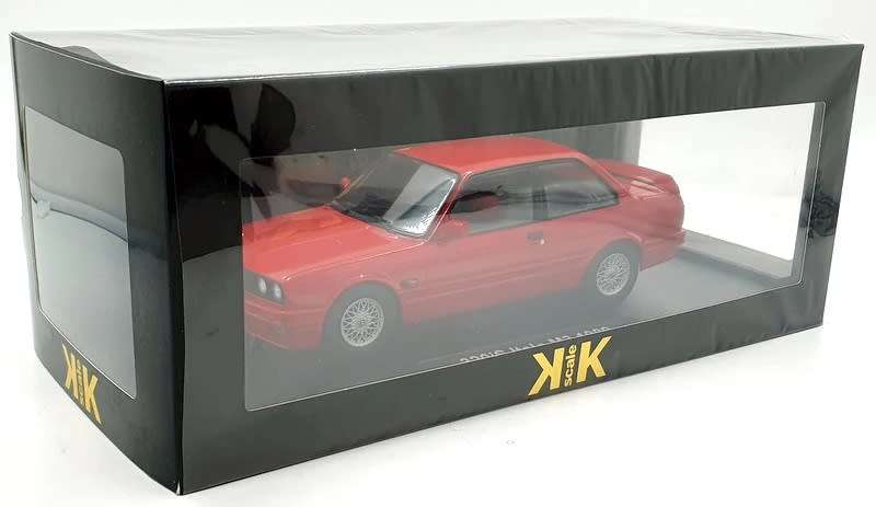 Die cast BMW 320iS (E30 Italo M3) year 1989 Red 1:18 KK-Scale - SA's 325is