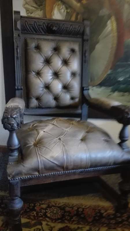 Pair of 300 year Big German Antique thrones from 1700's