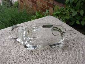 Vintage Cat Paperweight or Trinket Dish