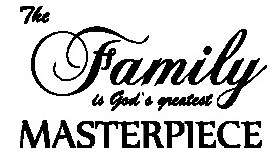 Family Vinly Wall Art Decal