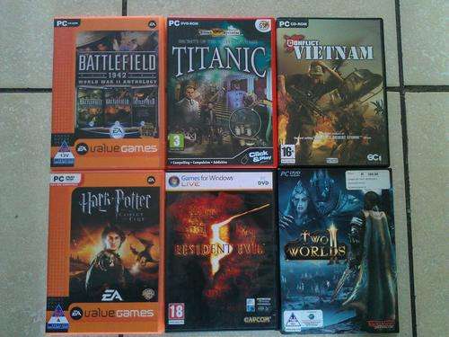 Bundle of 6 computer games