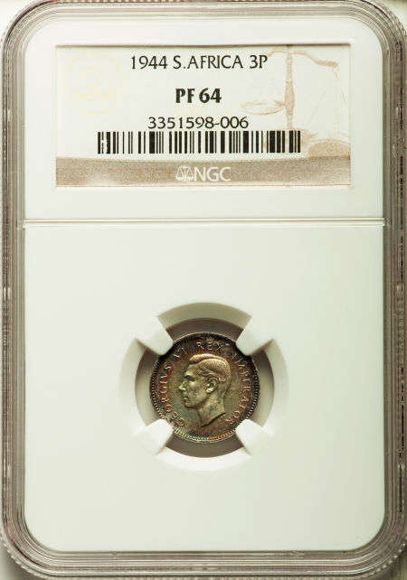 South Africa (Union) 1944 George VI Five Coin Proof Set (NGC)