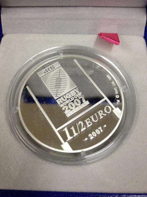 2007 Rugby World Cup Silver Proof Coin