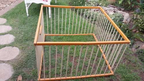 Vintage Fold-able Wooden Play Pen