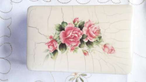 Vintage Trinket Square Trinket Box