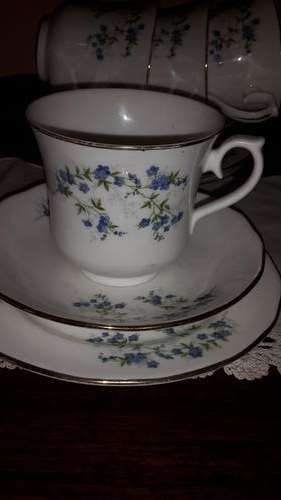 Vintage Queen Anne Fine Bone China England Trio