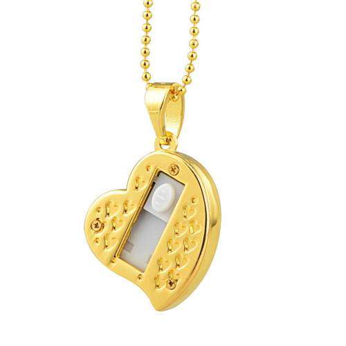 Gold Heart 16GB USB 2.0 Flash Drive Memory Stick Pen Drive