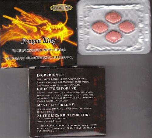 Dragon King - Male Performance Enhancer 200mg 40 x Tablets - 10 Boxes