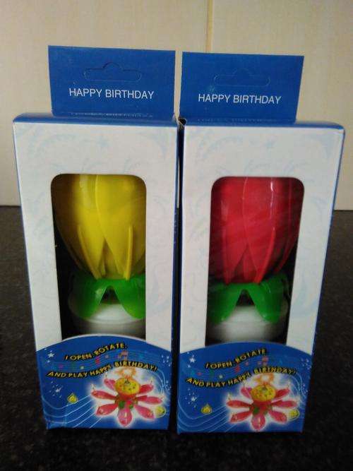 Cake Candle - Lotus Flower Birthday Candle