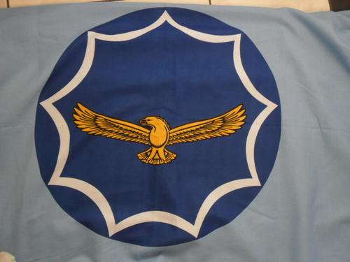 Massive SAAF flag. Very good condition, size 270cm x 180cm.