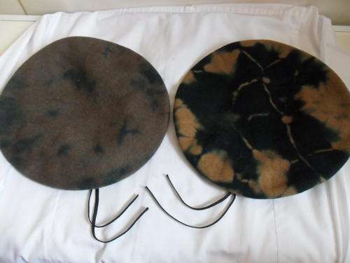 2x Old Railway Police berets. Different types.