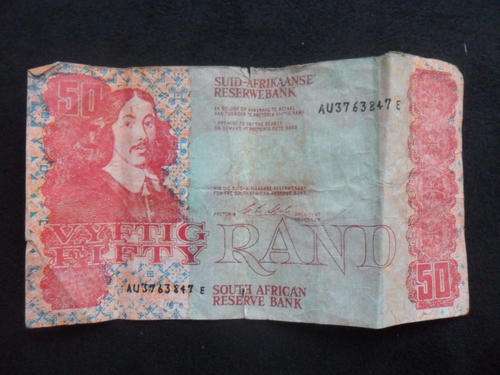 Very old Fifty Rand SA note, in a fairly good condition as per picture.
