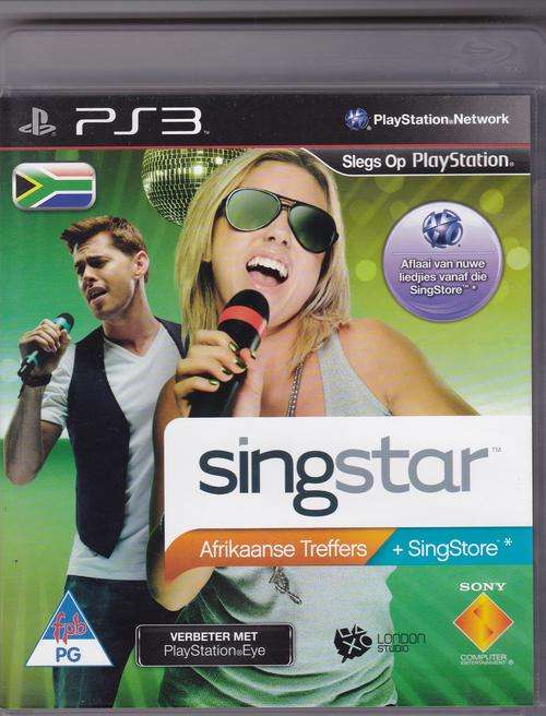 Singstar Afrikaanse treffers (barely used, unwanted item)