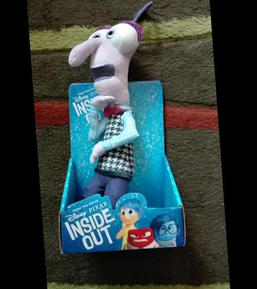 Year end sale for Xmas. In And out kiddies movie character 30 cm. Loved by kids and teens.