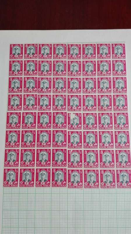 Lot 2. 6 sheets of stamps
