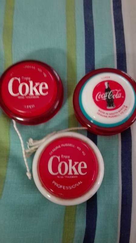 3 types coke yoyo all made by Russell