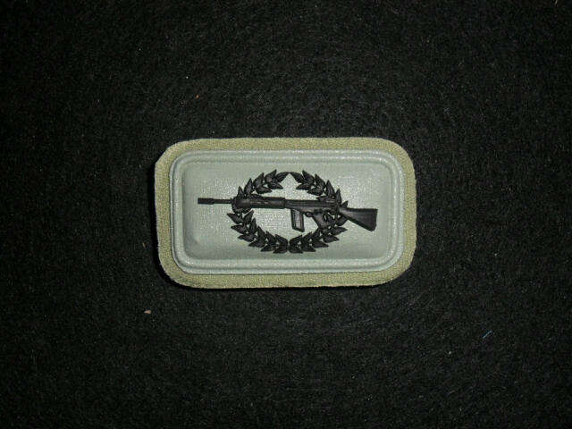 Rubberised qualified sniper shooting balkie.