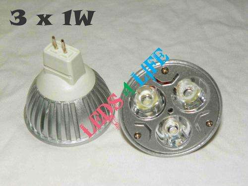 3w LED down light MR16 base 12V - DIMMABLE - Warm White