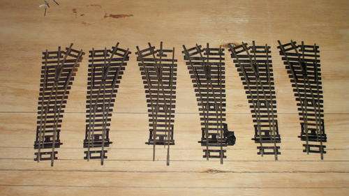 HO LEFT & RIGHT HAND POINTS - HORNBY R8072 & R8073 - VERY GOOD CONDITION