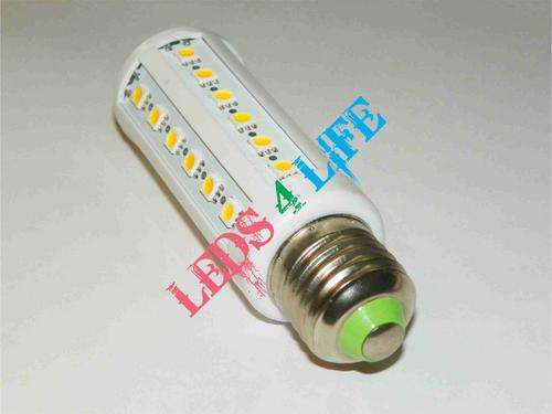 LED corn bulb - 7 Watt 220VAC - 44 x 5050 SMD (3 chip) high power - WARM WHITE 750 LUMENS - E27 Base