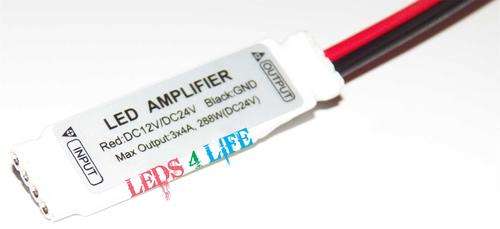 BRAND NEW - Mini White 12V 12A LED AMPLIFIER FOR 5050/3528 RGB LED Strip Lights