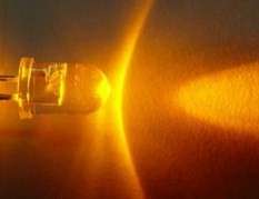 5mm Super Bright AMBER Round Water Clear LED Light Lamp - R0.90 each
