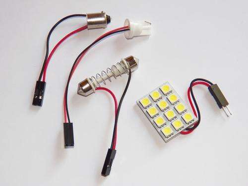 5050 SMD 12 LED 3 Watt ***WHITE*** light panel with 3 different light adapters